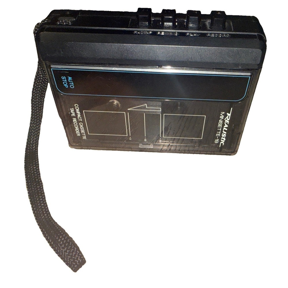 Realistic Minisette-19 Cassette Player Tape Recorder Model 14-1054A Radio Shack